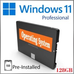 Preinstalled 128GB SSD Drive with Microsoft Windows 11 Professional READY TO RUN