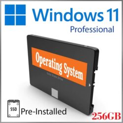 Preinstalled 256GB SSD Drive with Microsoft Windows 11 Professional READY TO RUN