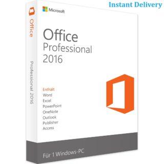 Microsoft Office 2016 Professional Plus Lifetime Word Excel Outlook Publisher 1 PC