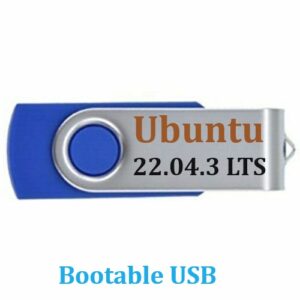 Ubuntu 22.04.3 LTS Operating system Bootable USB Re Install