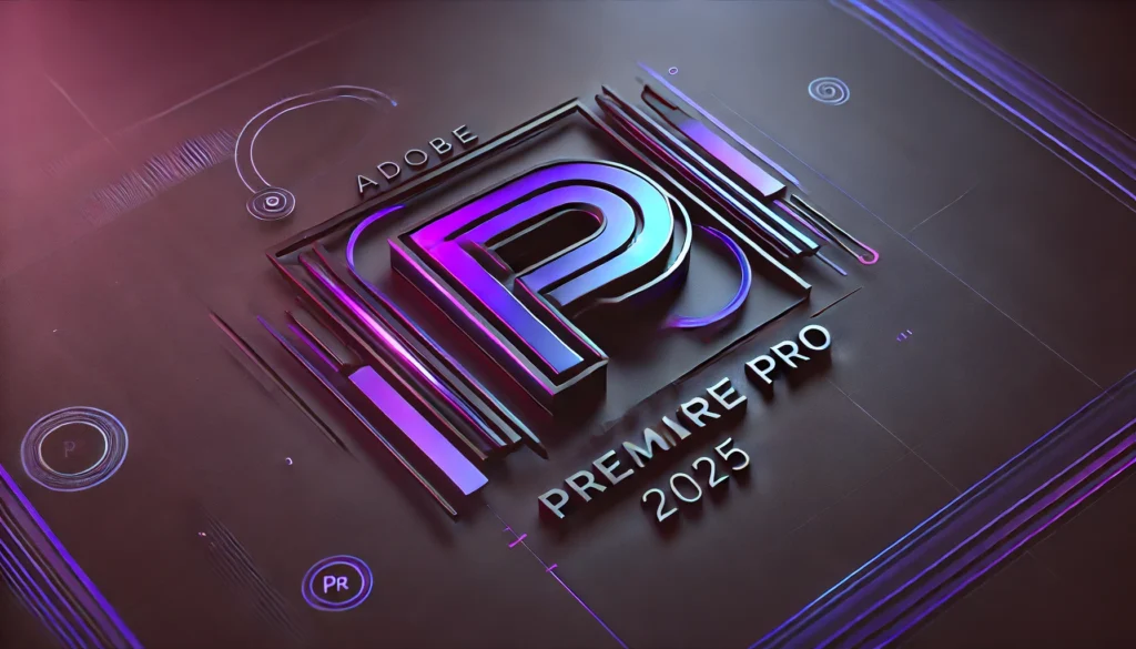 DALL·E 2025 01 28 03.57.17 A Futuristic Sleek Logo Inspired By Adobe Premiere Pro 2025. The Design Features A Bold Modern Pr Monogram With A High Tech Minimalistic Aestheti 1024x585