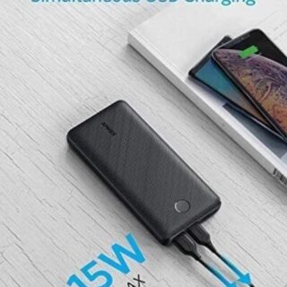 Anker Power Bank 20000mAh Portable Charger USB-C Input for iPhone Samsung Huawei